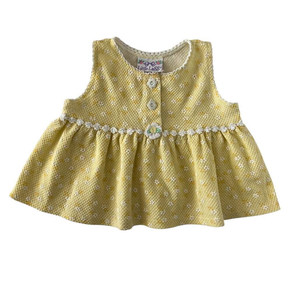 Vintage yellow floral tunic